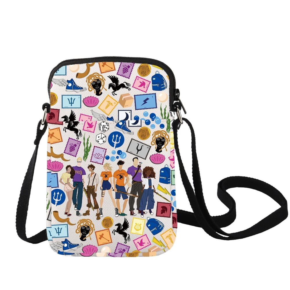 6929 Percy Camp Half Blood Crossbody Bag Percy Medusa & Zeus Fans Gift